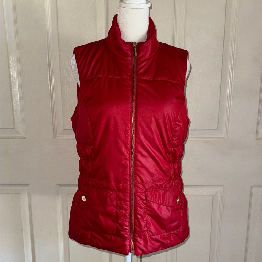 Zenergy By Chico’s Red Packable Puffer Vest
